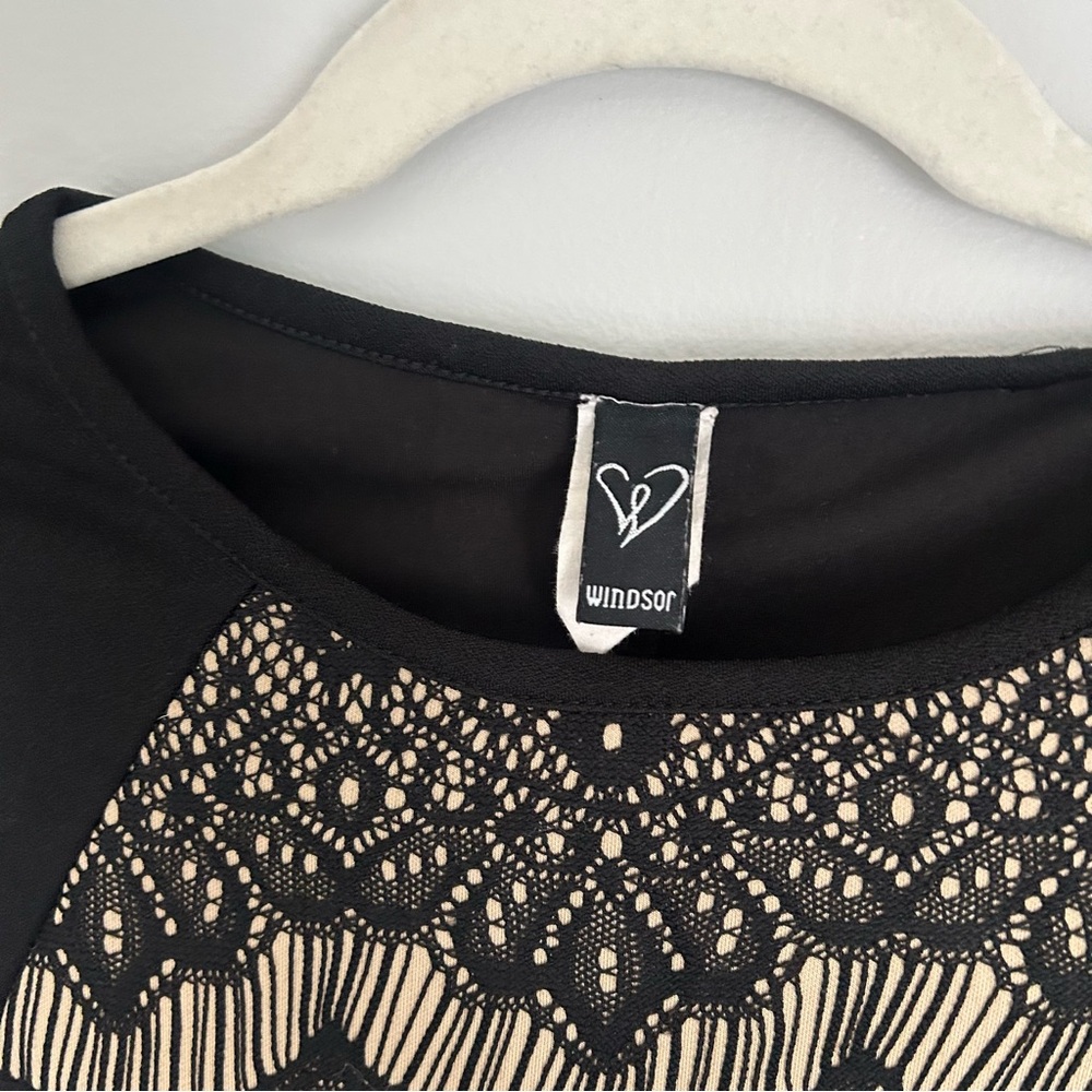 🩷WINDSOR LITTLE BLACK BODY CON TRENDING DRESS SIZE EXTRA SMALL CAPSULE WARDROBE - Picture 3 of 5
